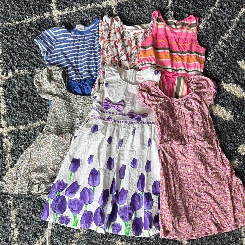 Bundle of 6 Girls Dresses/Romper